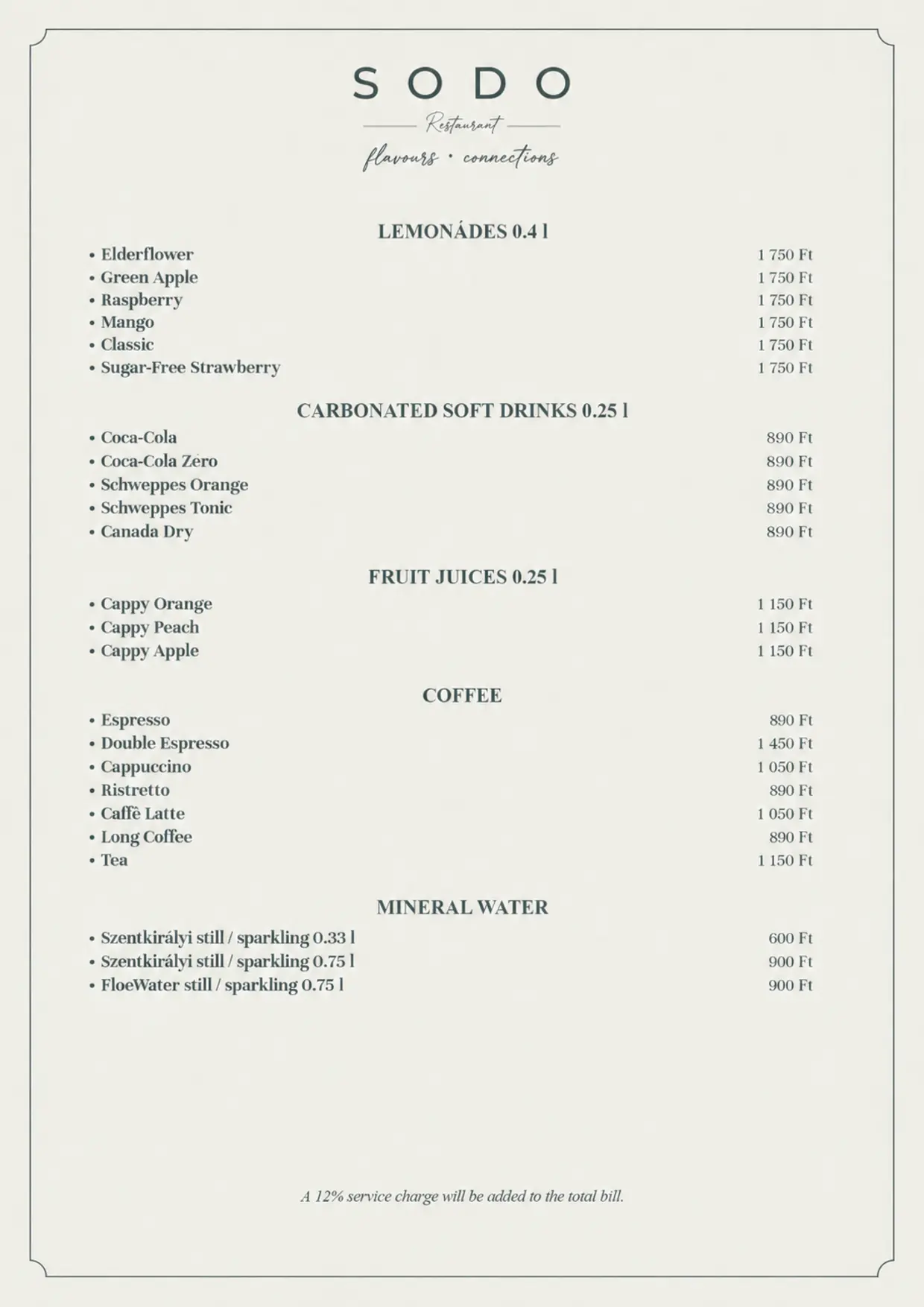 SODO MENU 09.09.2026 Lemonade